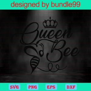 Queen Bee Png, Transparent Background Files Invert