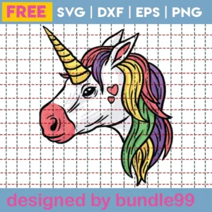 Unicorn Head Svg Free, Design Files