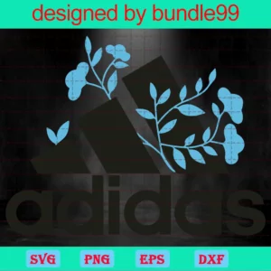 Adidas Flower Logo Png, Transparent Background Files Invert