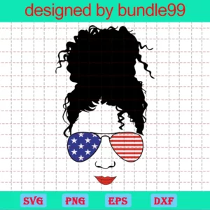 Afro Queen 4Th Of July Png Clipart, Graphic Design