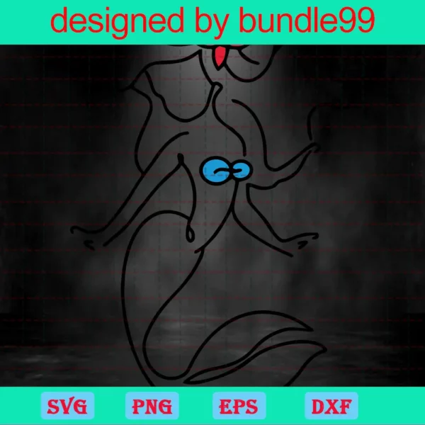 Ariel The Little Mermaid Png, Graphic Design Invert