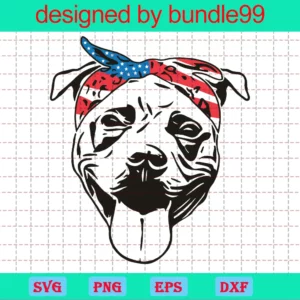 Bulldog Transparent Background 4Th Of July Clipart, Digital Files