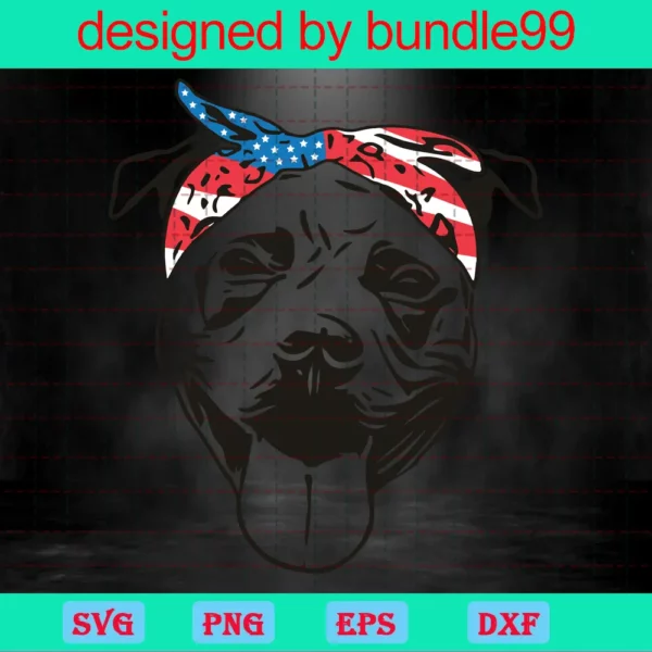 Bulldog Transparent Background 4Th Of July Clipart, Digital Files Invert