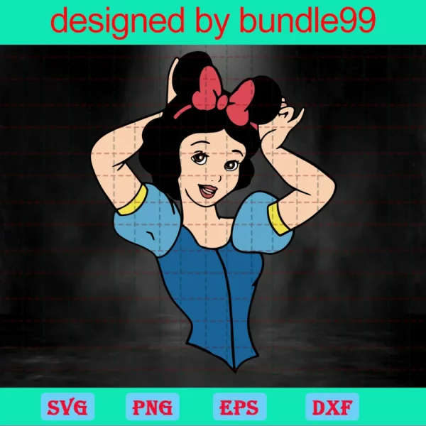 Disney Princess Snow White Png, Svg File Formats Invert