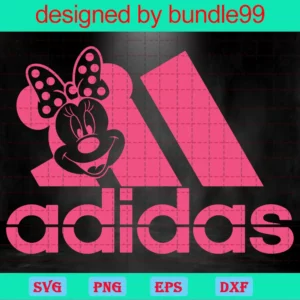 Minnie Mouse Adidas Logo Clipart, Svg File Formats