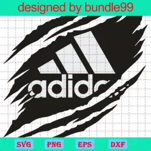 Ripped Adidas Logo Png Transparent Background