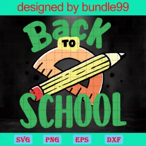 Back To School Clipart, Svg Png Dxf Eps Cricut Silhouette Invert