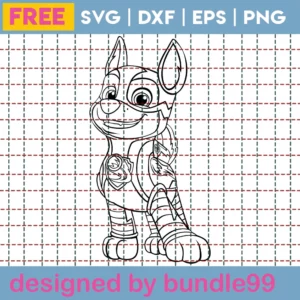Chase Mighty Pups Paw Patrol Svg Free