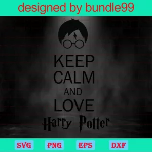 Keep Calm And Love Harry Potter, Svg File Formats Invert