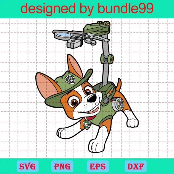 Tracker Paw Patrol Clipart Images, Laser Cut Svg Files
